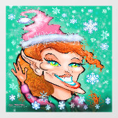 Kersti Elf Window Cling Raamsticker (Vel)