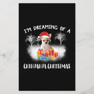 kerstidee chihuahua hondenliefhebber briefpapier