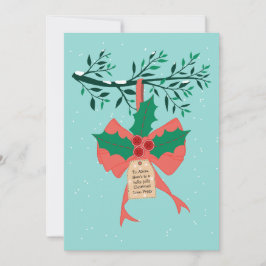 Kerstig en vrolijk feestdagenkaart