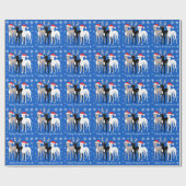 KerstIggies - Italiaanse Greyhounds Cadeaupapier (Vlak)
