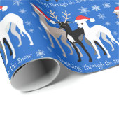 KerstIggies - Italiaanse Greyhounds Cadeaupapier (Rol Hoek)