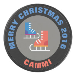 Kerstijs Schaatsen Hockey Puck