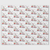 KerstijsSchaats Cadeaupapier (Vlak)