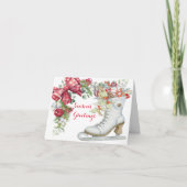 KerstijsSchaats Feestdagen Kaart (Voorkant)