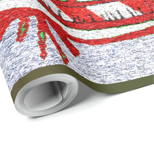 KerstijsSchaatsen - Cadeaupapier (Rol Hoek)