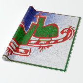 KerstijsSchaatsen - Cadeaupapier (Uitgerold)