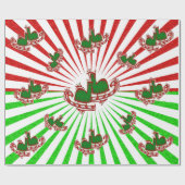 KerstijsSchaatsen - Cadeaupapier (Vlak)