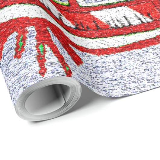 KerstijsSchaatsen - Cadeaupapier (Rol Hoek)