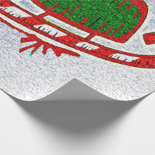 KerstijsSchaatsen - Cadeaupapier (Hoek)