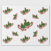 KerstijsSchaatsen - Cadeaupapier (Vlak)