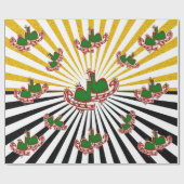 KerstijsSchaatsen - Cadeaupapier (Vlak)