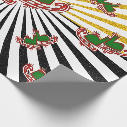 KerstijsSchaatsen - Cadeaupapier (Hoek)