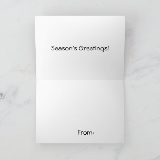 Kerstijsschaatsen Feestdagen Kaart (Binnen)