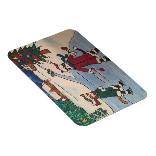 Kerstijsschaatsen Magneet (Rechterzijde)