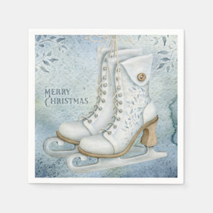 Kerstijsschaatsen Servetten