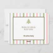 Kerstijsschaatsen Snowman Cadeaus Flat Kaart (Achterkant)