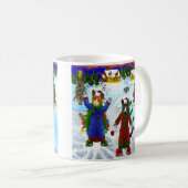 Kerstijsschaatsen V2 Koffiemok (Voorkant rechts)