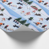 Kerstijsschilders Cadeaupapier (Hoek)