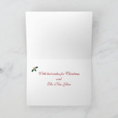 Kerstijsschilders Feestdagen Kaart (Binnen)