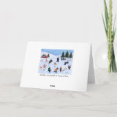 Kerstijsschilders Feestdagen Kaart (Achterkant)