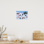 Kerstijsschilderwerk Poster (Keuken)