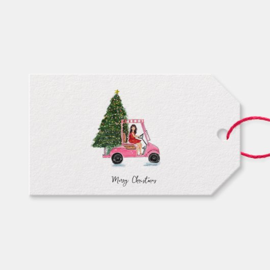 Kerstillustratie Cadeaulabel (Voorkant (Horizontaal))