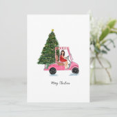 Kerstillustratie Feestdagenkaart (Staand voorkant)