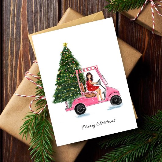 Kerstillustratie Feestdagenkaart