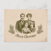 kerstillustratie feestdagenkaart (Voorkant)