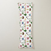 Kerstillustratie Mix Patroon Lichaamskussen (Voorkant Verticaal)