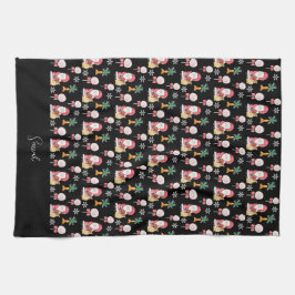 kerstillustratie snoep Kerstmis Theedoek