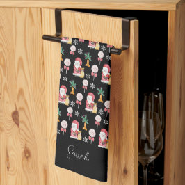 kerstillustratie snoep Kerstmis Theedoek
