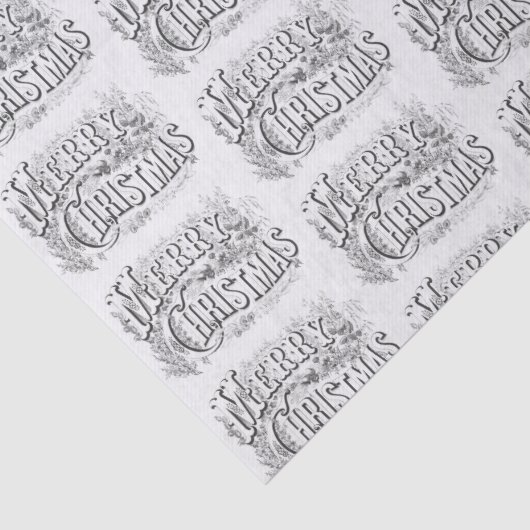  kerstillustratie uit 1876 tissuepapier (Detail)