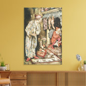 kerstillustraties canvas afdruk (Insitu (Woonkamer))