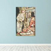 kerstillustraties canvas afdruk (Insitu (Houten vloer))