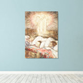kerstillustraties canvas afdruk (Insitu (Houten vloer))