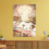 kerstillustraties canvas afdruk (Insitu (Woonkamer))