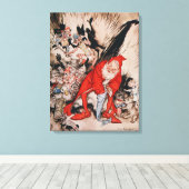 kerstillustraties canvas afdruk (Insitu (Houten vloer))