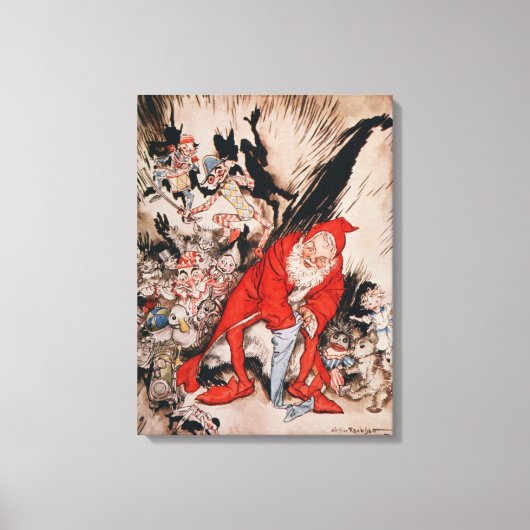 kerstillustraties canvas afdruk (Voorkant)