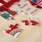 kerstillustraties feestdag legpuzzel (Zijkant)