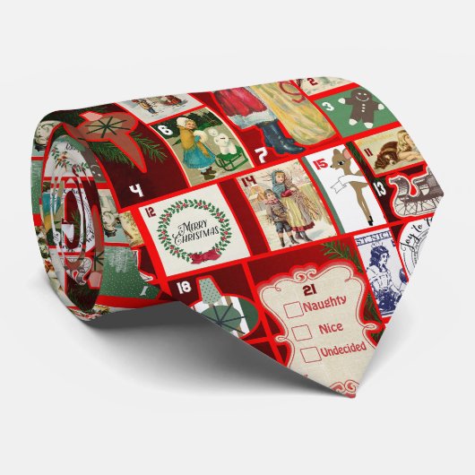 kerstillustraties feestdag stropdas (Opgerold)