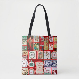 kerstillustraties  feestdag tote bag