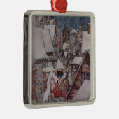 kerstillustraties metalen ornament (Rechts)