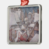 kerstillustraties metalen ornament (Links)