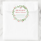 kerstinblikken |Homemade Jam of Pickles Ronde Sticker (Tas)