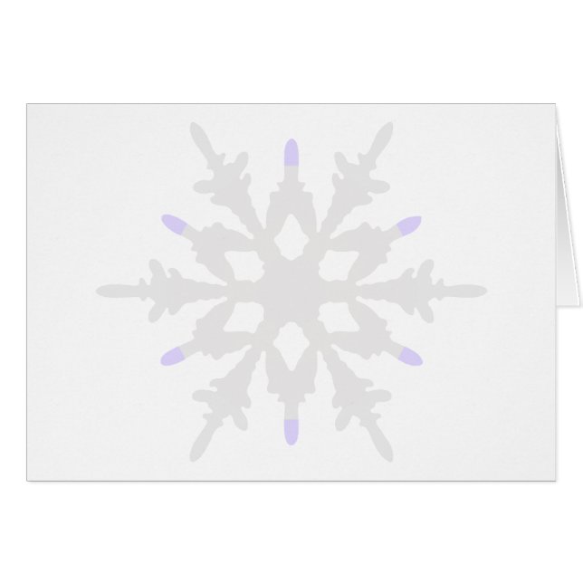 kerstindigo Ornament Snowflake (Voorkant Horizontaal)