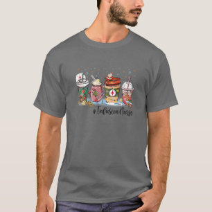 Kerstinfusie Zuurkoffie Latte Hot Cocoa Nu T-shirt