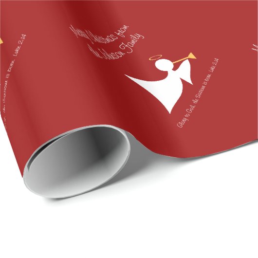 kerstingel Gepersonaliseerd papier (Rol Hoek)