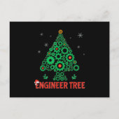 kerstingenieur, boomwerktechniek aankondigingskaart (Voorkant)