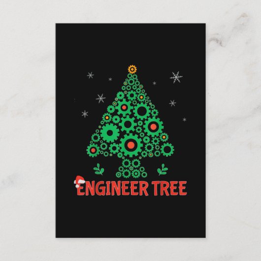 kerstingenieur, boomwerktechniek informatiekaartje (Voorkant)